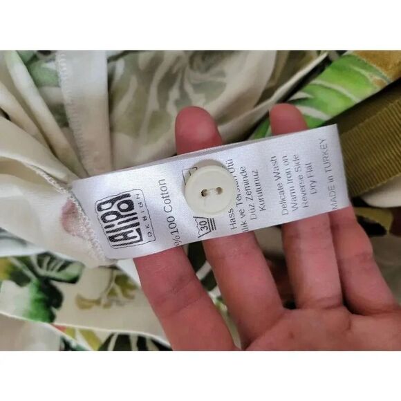 Lalipop design COTTON JUMPSUIT WITH PALM LEAF PRINT M - Picture 11 of 12